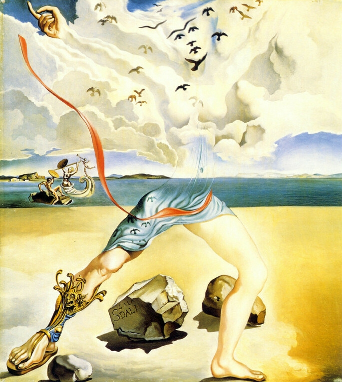 Salvador Dali (1904-1989) - paysage fantastique midi heroique, 1943.JPG